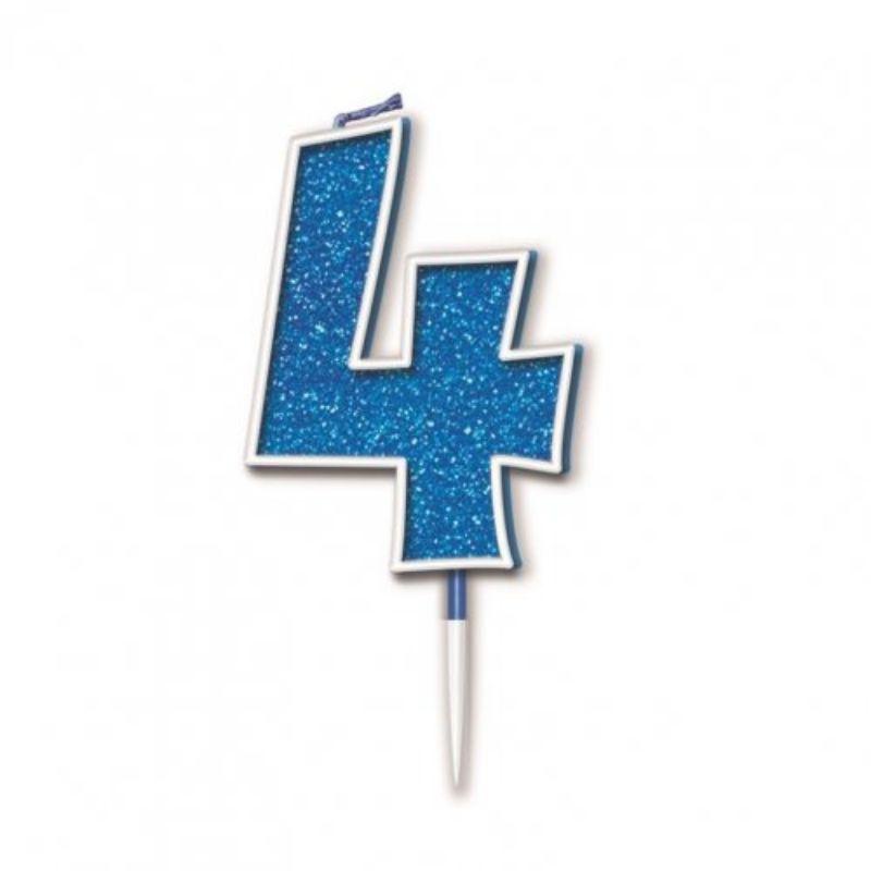 Sparkling Fizz Blue #4 Candle - 7.5cm