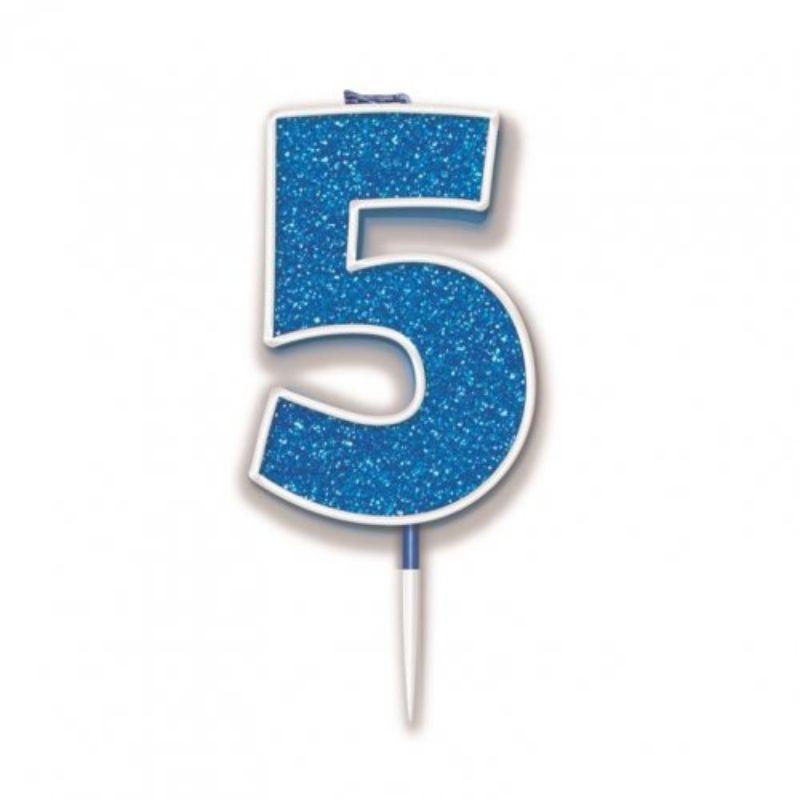 Sparkling Fizz Blue #5 Candle - 7.5cm