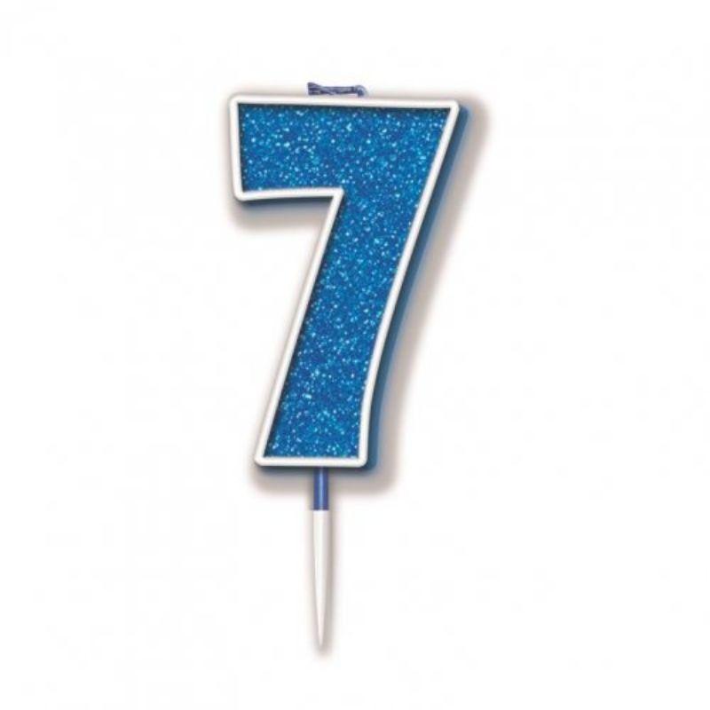 Sparkling Fizz Blue #7 Candle - 7.5cm