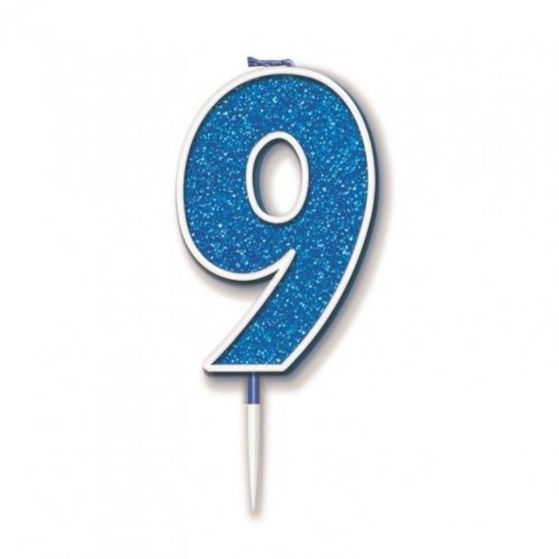 Sparkling Fizz Blue #9 Candle - 7.5cm