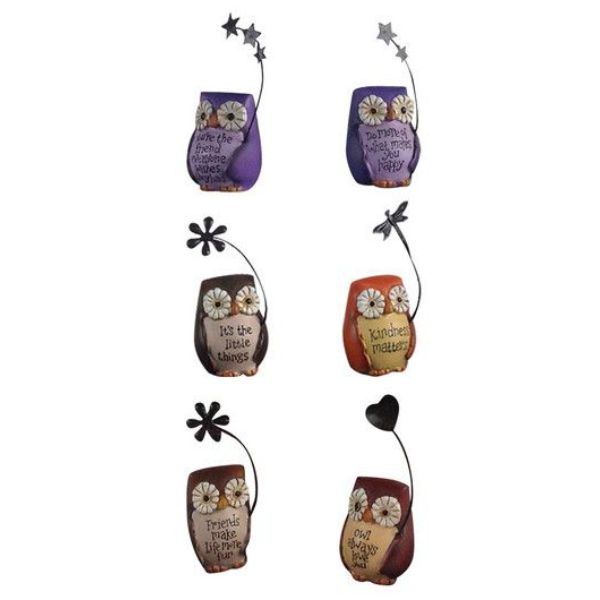 Cute Owl with Wording - 9cm