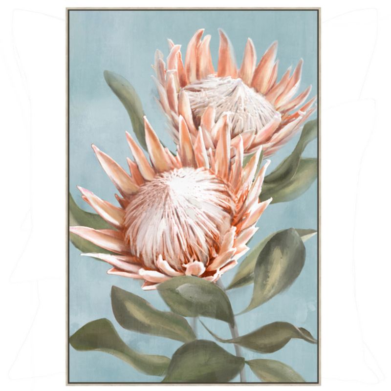 Here I Grow Again Flower Painting Wall Art - 63cm x 93cm