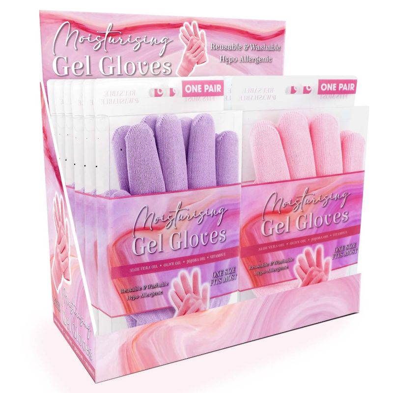 One Pair Moisturiser Gel Gloves - One Size Fits Most