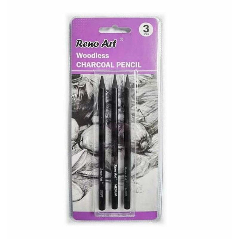3 Pack Woodless Charcoal Pencils