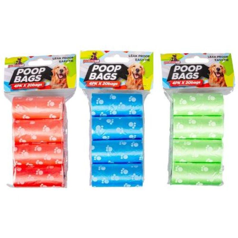 4 Pack Poop Bags - 31cm x 27cm