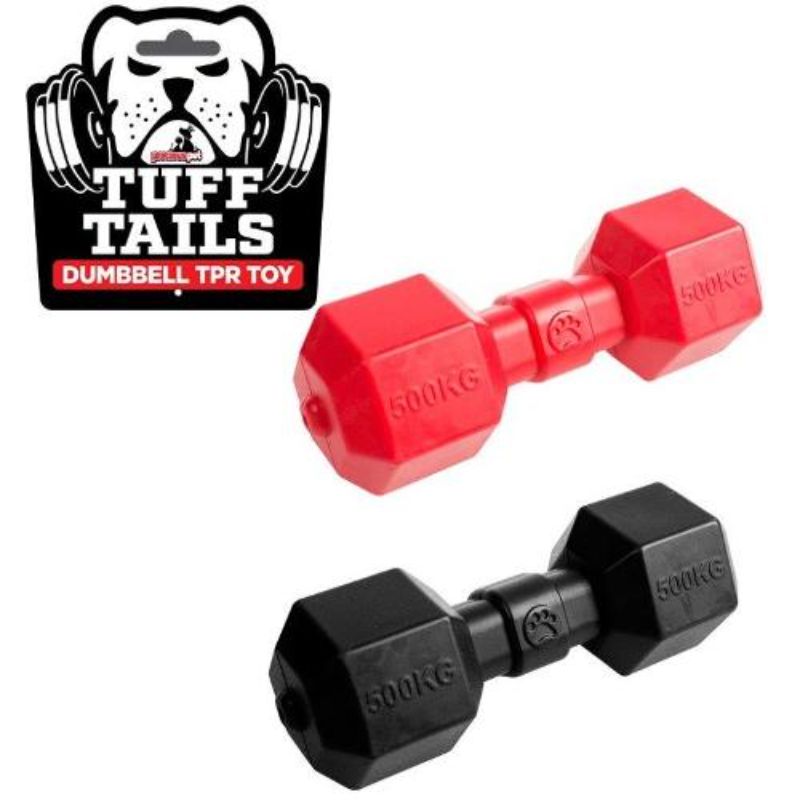 Tuff Tails Dumbbell TPR Pet Toy - 17cm