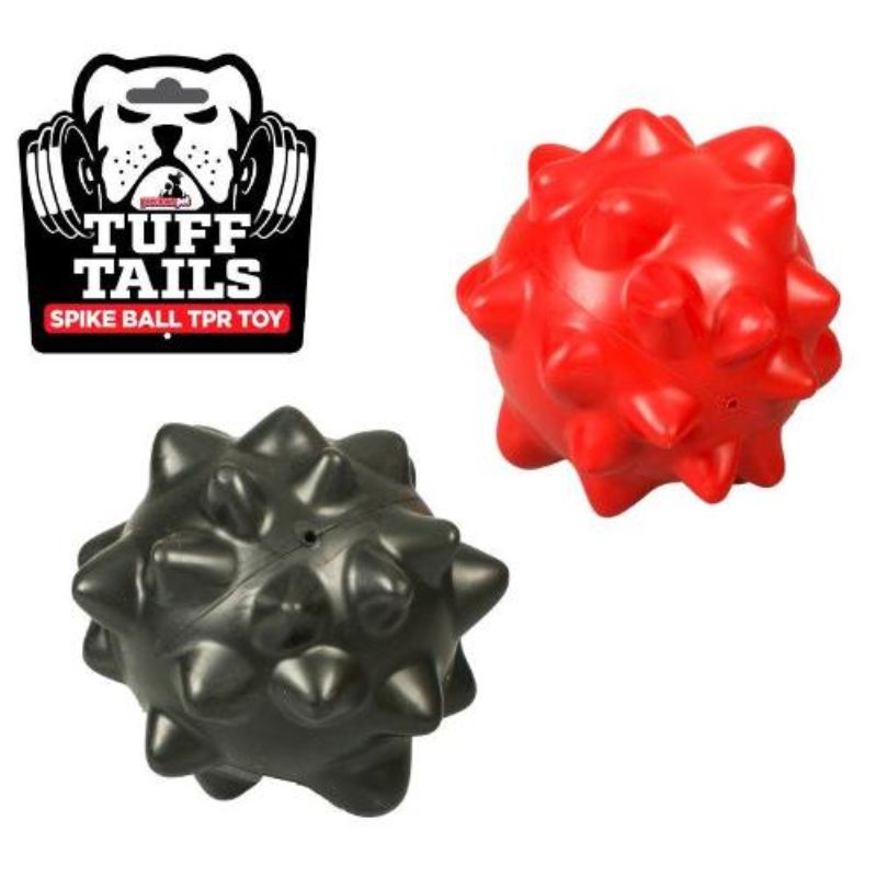 Tuff Tails Spike Ball TPR Pet Toy - 10cm