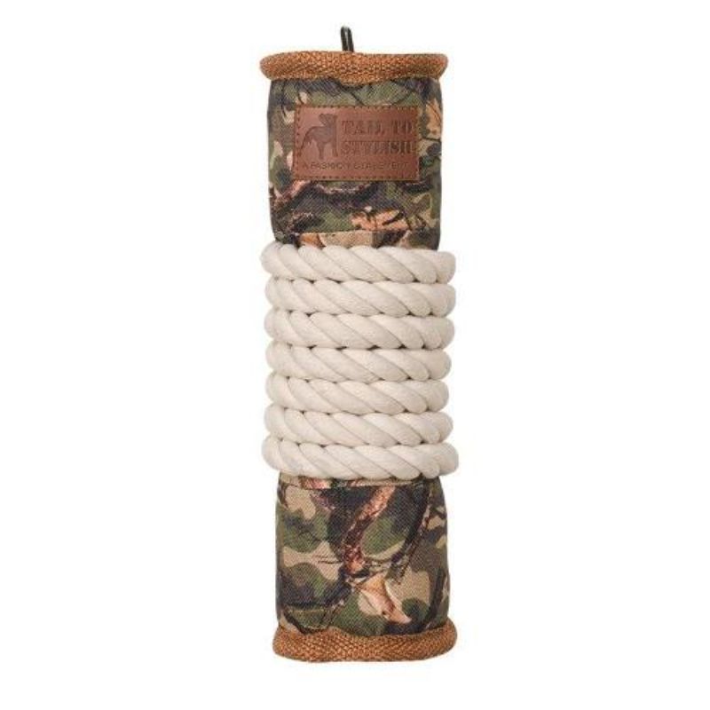 Pets Camo Rope Pole Toy - 24cm x 7cm