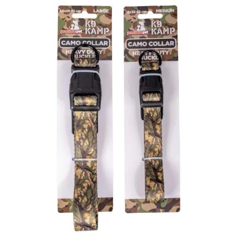 Pets Camo Medium Leash Collar - 2cm x 120cm