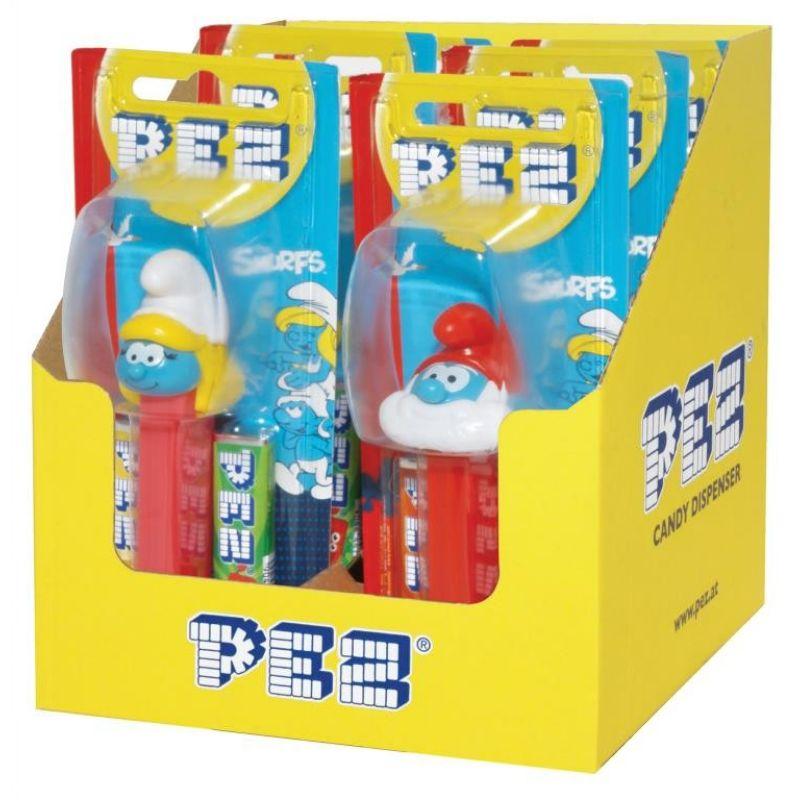 PEZ Smurfs Candy & Dispenser