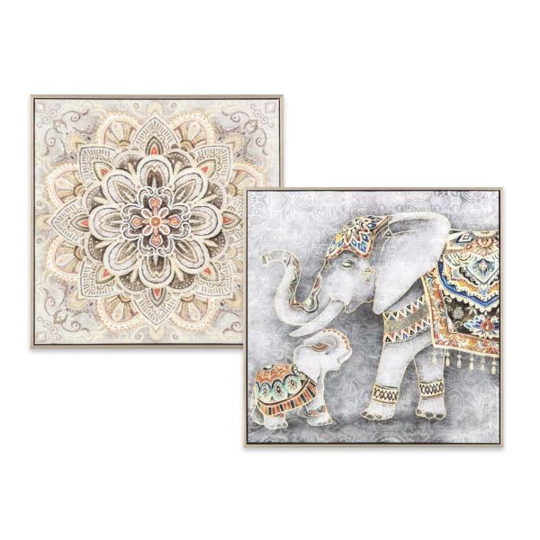 Elephant Wall Art - 60cm x 60cm