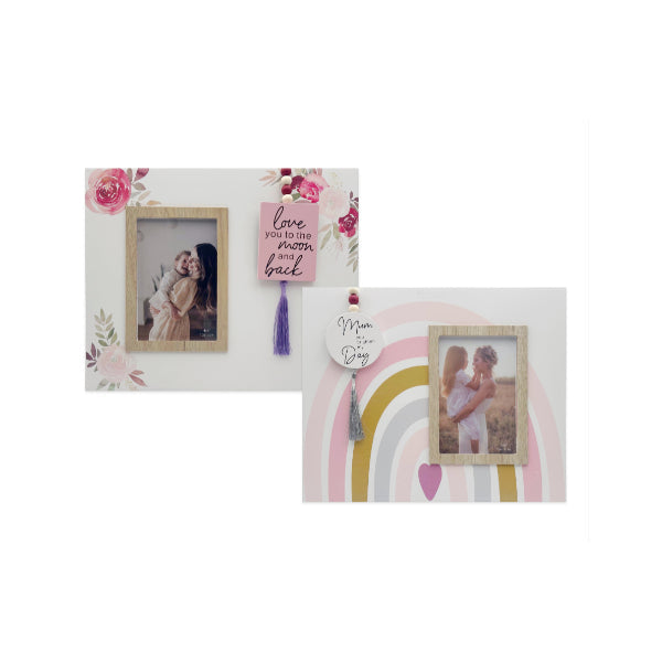 Rainbow Floral Photo Frame - 30.4cm x 25.4cm 0.9cm