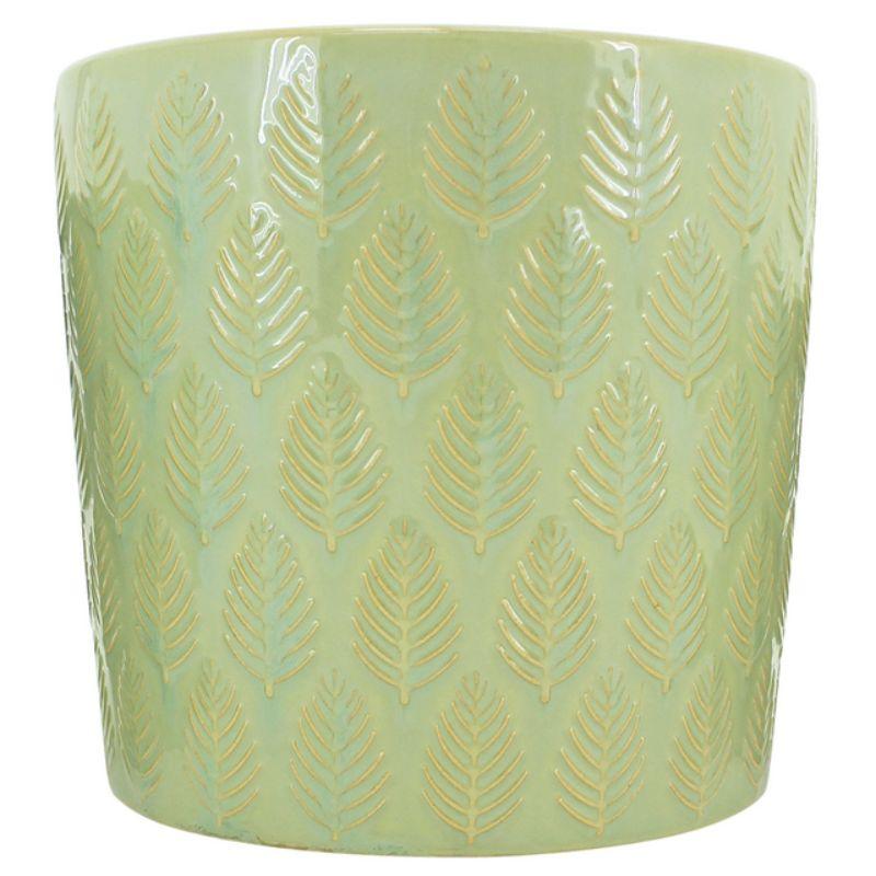 Sage Blad Planter - 11.5cm x 10.5cm