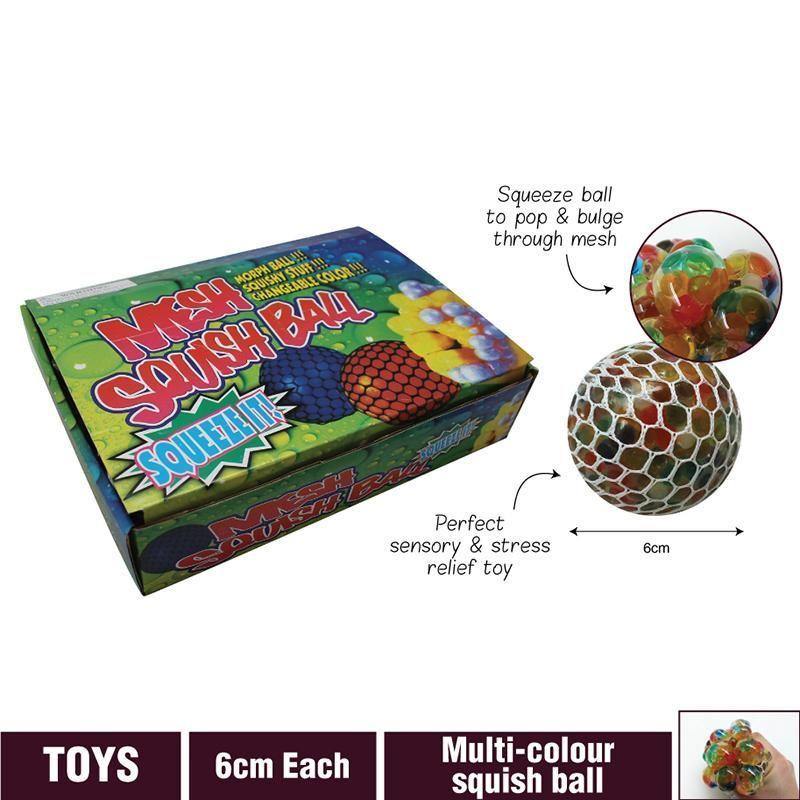 Mesh Squish Ball - 6cm - The Base Warehouse