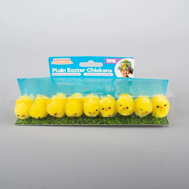 9 Pack Medium Easter Chicken - 4cm