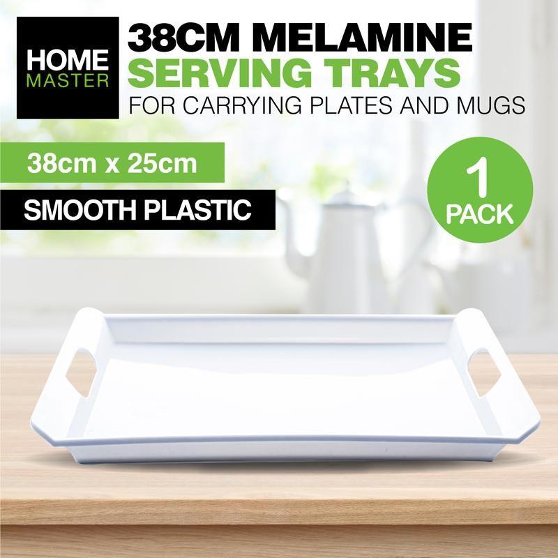 White Melamine Serving Tray - 38cm x 25cm