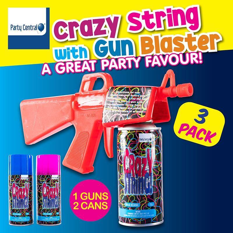 Party Strings with Gun - 2 x 85g