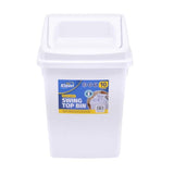 Load image into Gallery viewer, White Swing Top Bin - 10L