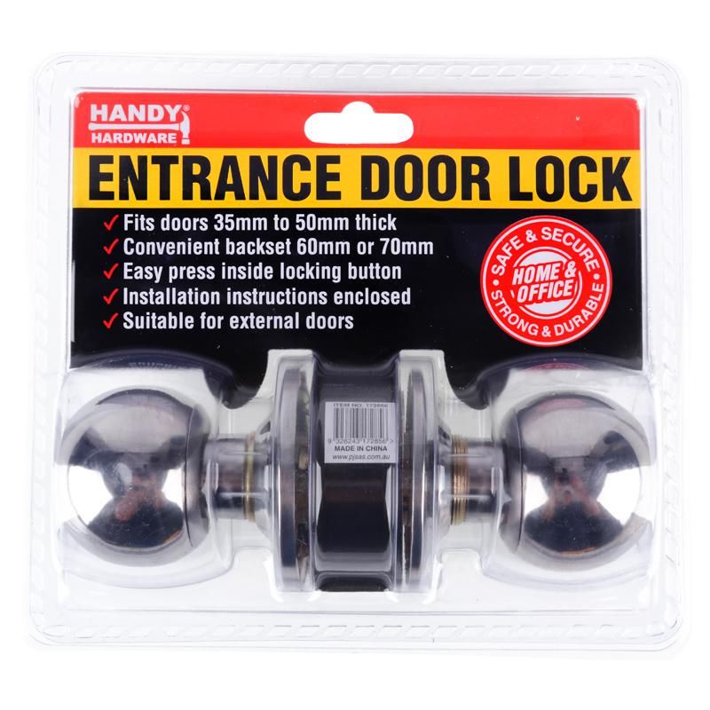 Silver Entrance Door Lock