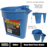 Load image into Gallery viewer, Blue Hand Held Paint Holder - 600ml
