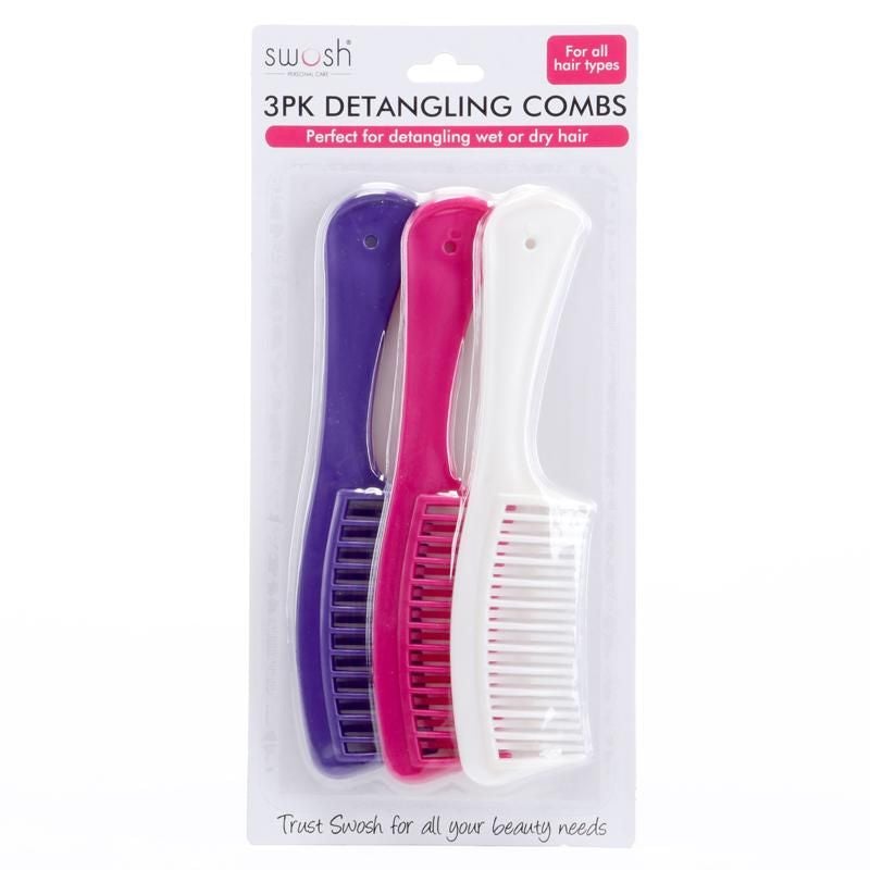 3 Pack Detangling Combs