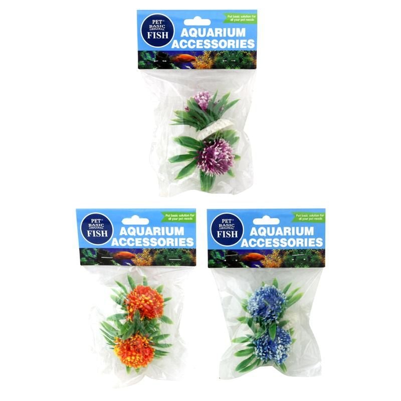 2 Pack Fish Flower Aquarium Decoration