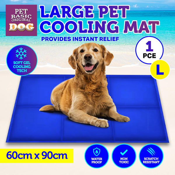 Blue Large Pet Cooling Mat - 60cm x 90cm