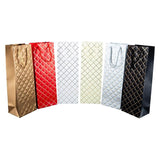 Load image into Gallery viewer, Bottle Diamond Embossed Gift Bag - 36cm x 12cm x 9cm