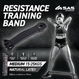 Load image into Gallery viewer, Black Resistance Training Band Medium - 208cm x 4.5mm x 19mm