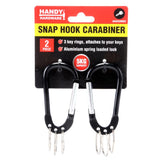 Load image into Gallery viewer, 2 Pack Carabiner Hook Keychain - 7.2cm x 0.56