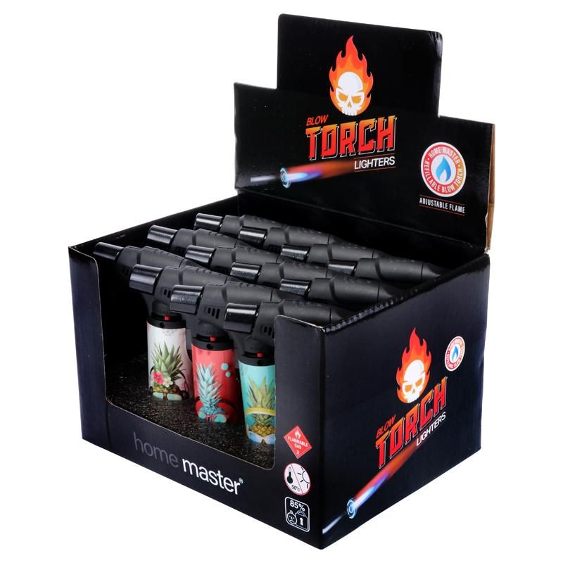 Pineapple Design Refillable Blow Torch Gas Lighter - 7cm x 12cm