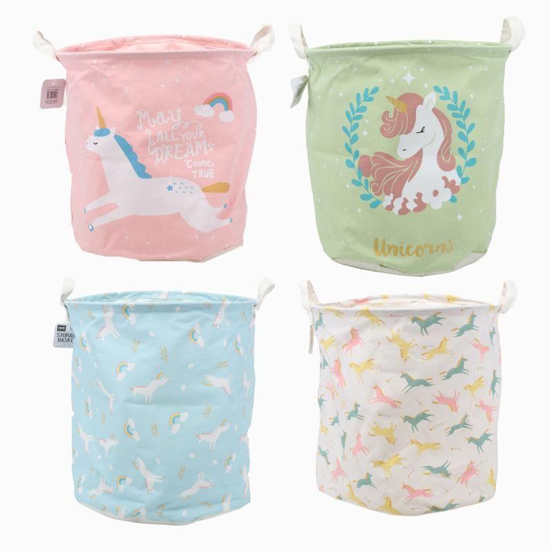 Unicorn Water Resistant Storage Basket - 35cm x 36cm