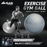 Load image into Gallery viewer, Exercise Gym Ball - 75cm Diameter