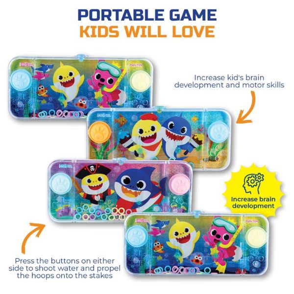 Baby Shark Hand Held Water Skill Game - 15.5cm x 7cm
