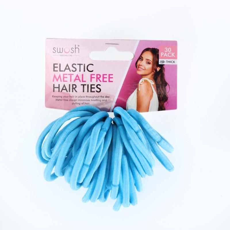 30 Pack Hair Elastic Metal Free Thick Hair Ties