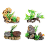 Load image into Gallery viewer, Fish Aquarium Ornament With Artificial Flower Decoration
