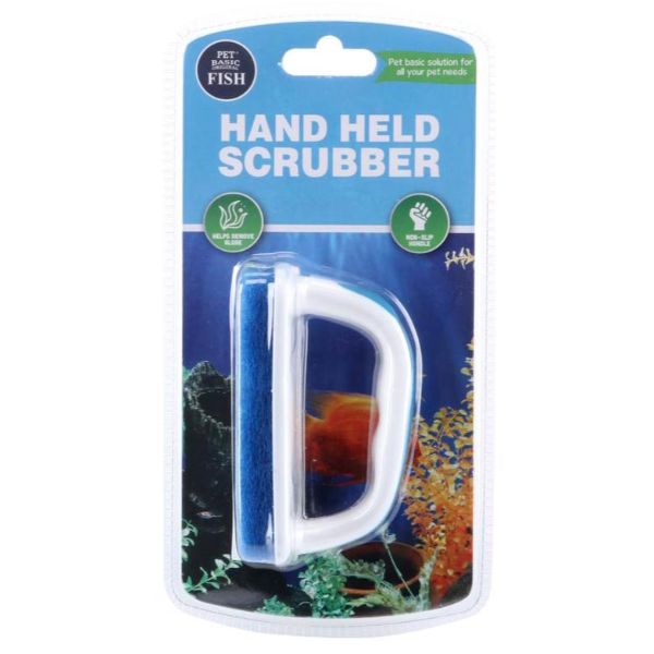 Fish Aquarium Hand Held Scrubber - 11cm x 6cm x 7cm