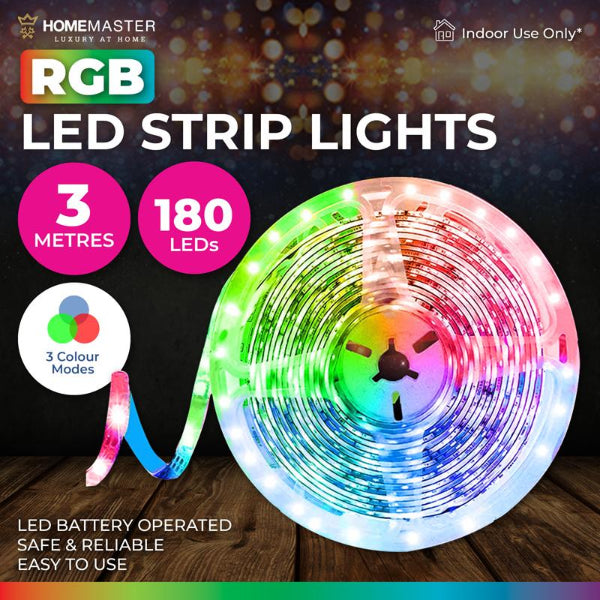 Battery Operated LED Strip Light - 3m