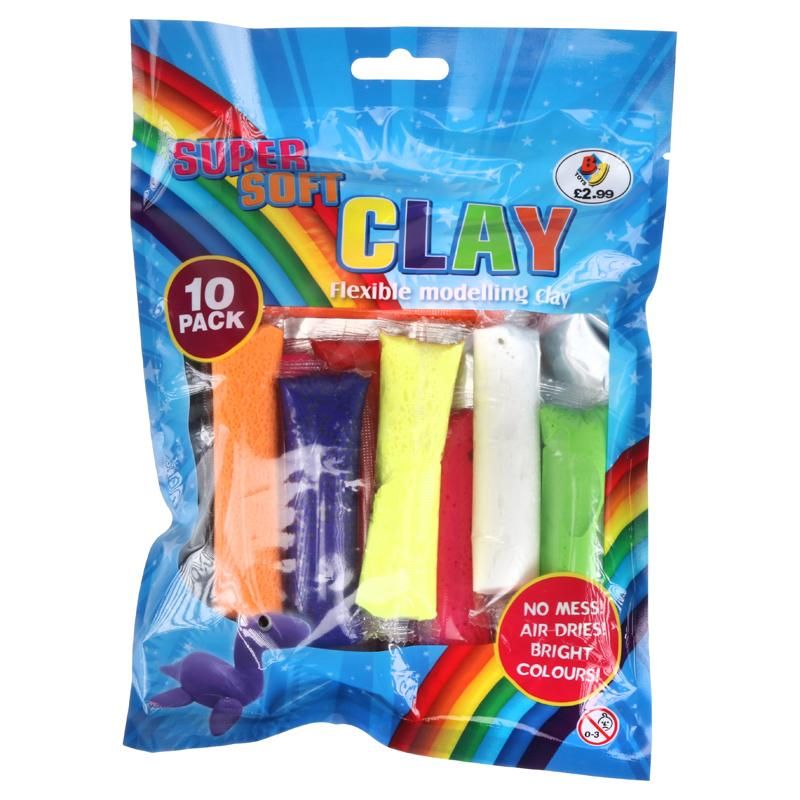 10 Pack Super Soft Modelling Clay Kit