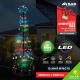 Load image into Gallery viewer, Garden Christmas Tree Solar Power LED Lights - 150cm x 50cm