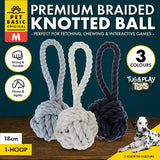 Load image into Gallery viewer, Medium Rope Tug Toy with Ball - 18cm x 7.8cm