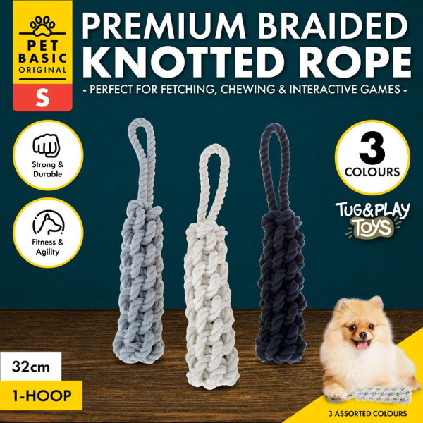 Small Cotton Stick & Loop Rope Toy - 32cm x 4cm