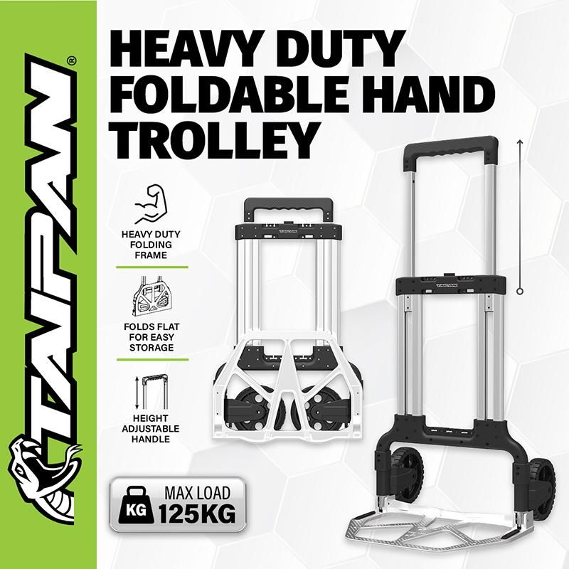 Heavy Duty Foldable Hand Trolley - 125kg Capacity