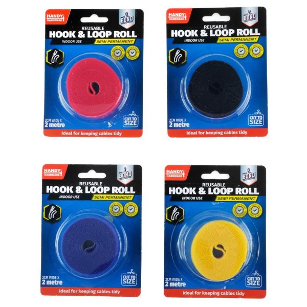 Reusable Hook & Loop Roll - 2m
