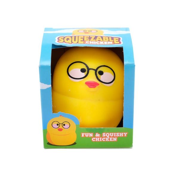 Yellow Squeeze Me Chicken - 7.5cm x 6cm