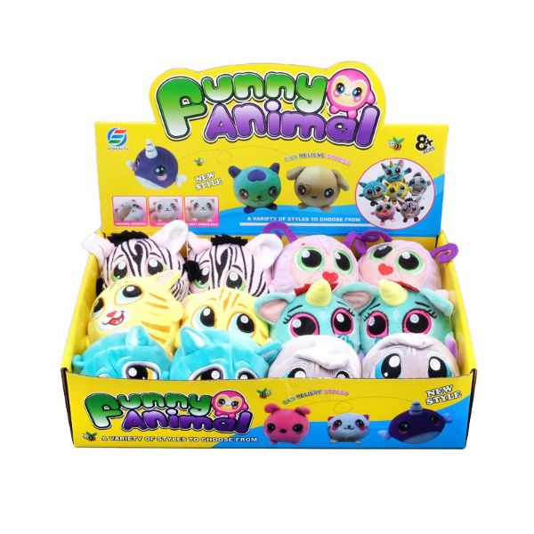 Squeeze Me Plush Cartoon Animals Toys - 11cm