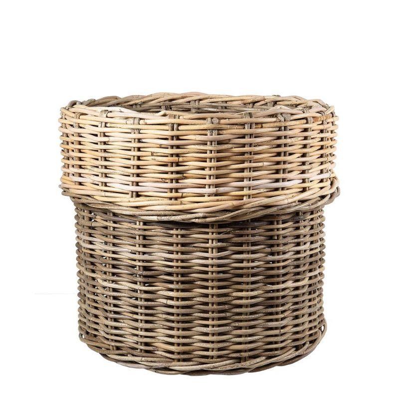 Small Luxe Rattan Basket - 50cm x 50cm x 40cm