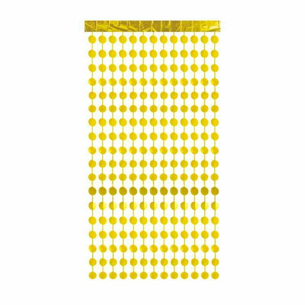 Gold Circle Metallic Radiant Curtains