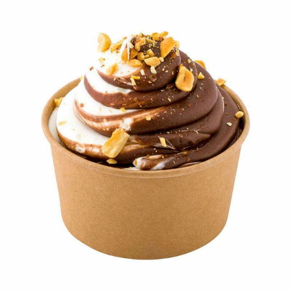 12 Pack Kraft Paper Tubs - 473ml