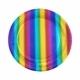 Load image into Gallery viewer, 8 Pack Rainbow Plates - 23cm